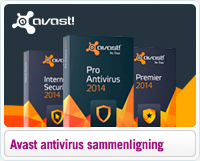 Sammenligning af Avast an