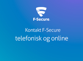 Kontakt F-Secure support telefonisk og online