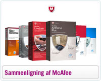 Sammenligning af McAfee a