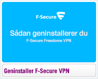 Sådan geninstallerer du F-Secure Freedome VPN